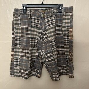 Mens‎ Siegfried Vintage Size 36 Brown Color Block Bermuda Shorts